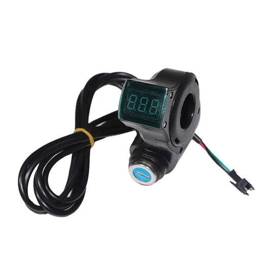 Key ignition and Voltage meter for electric scooter